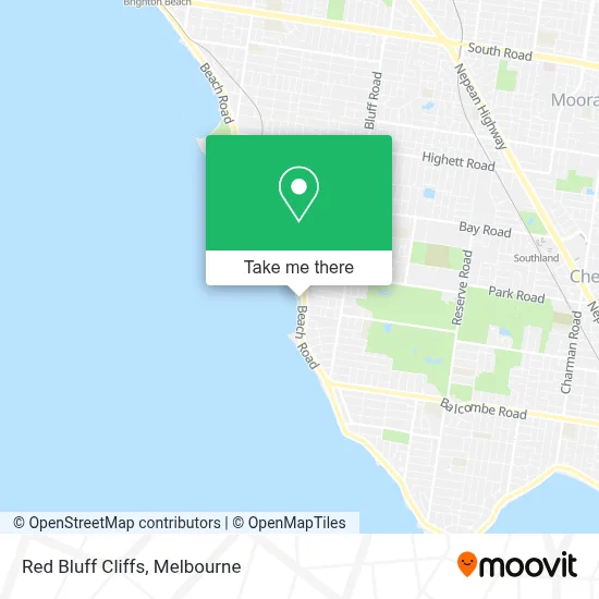 Mapa Red Bluff Cliffs