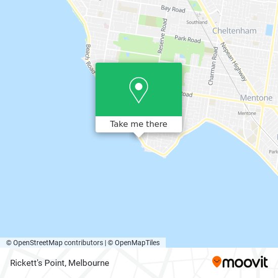 Rickett's Point map