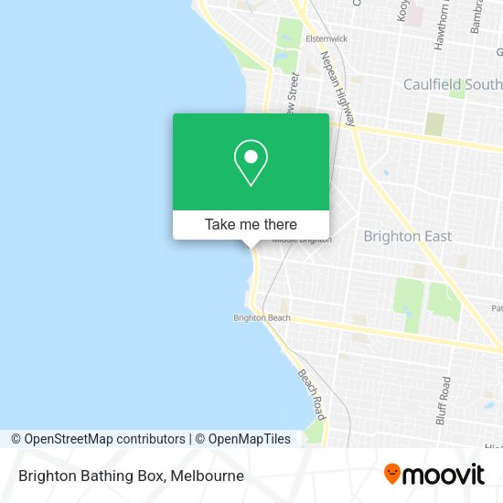 Brighton Bathing Box map