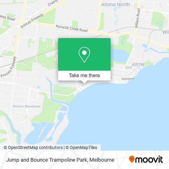Jump and Bounce Trampoline Park map