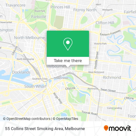 55 Collins Street Smoking Area map