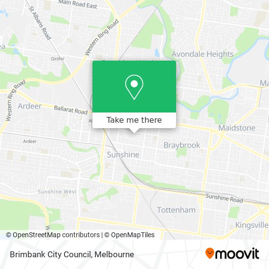 Brimbank City Council map