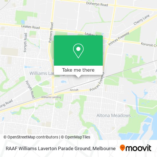 RAAF Williams Laverton Parade Ground map