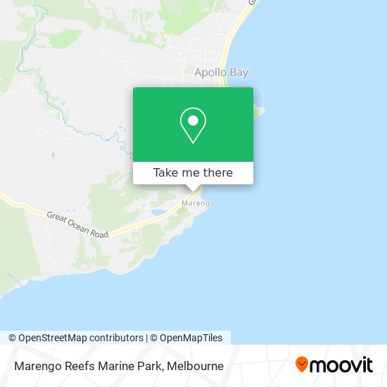 Marengo Reefs Marine Park map