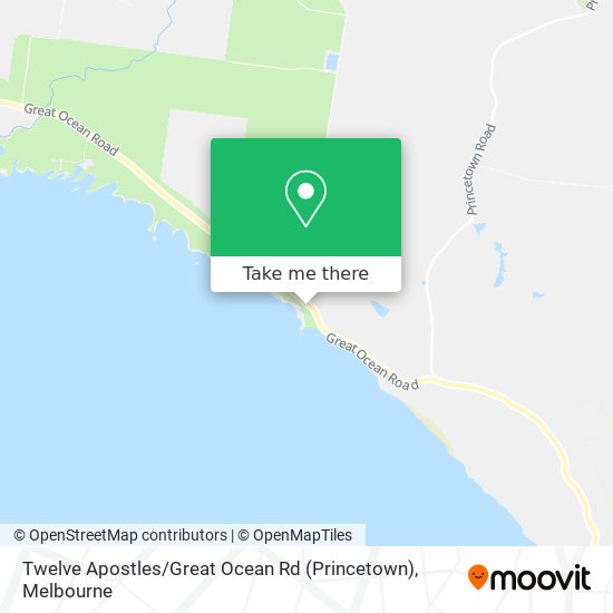 Twelve Apostles / Great Ocean Rd (Princetown) map