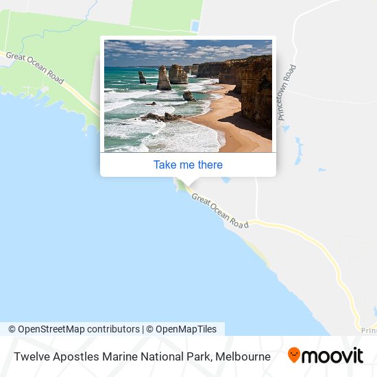 Twelve Apostles Marine National Park map