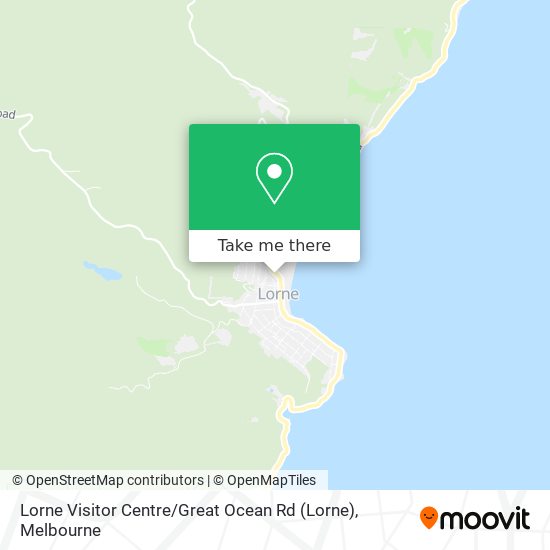 Lorne Visitor Centre / Great Ocean Rd map