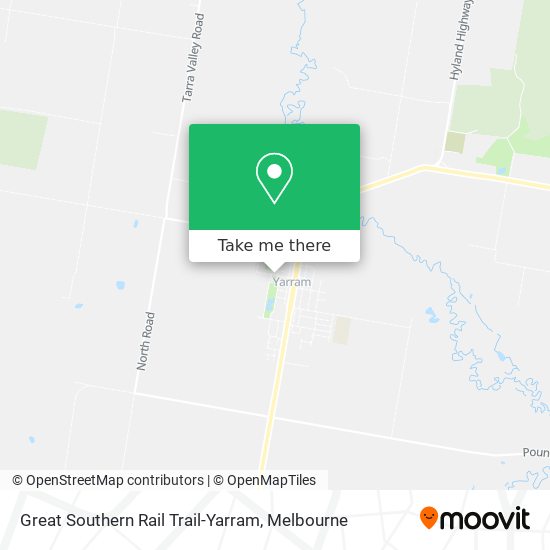 Great Southern Rail Trail-Yarram map