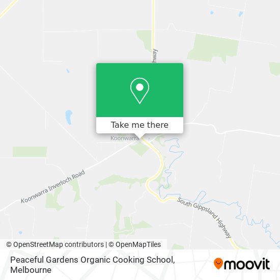 Peaceful Gardens Organic Cooking School map