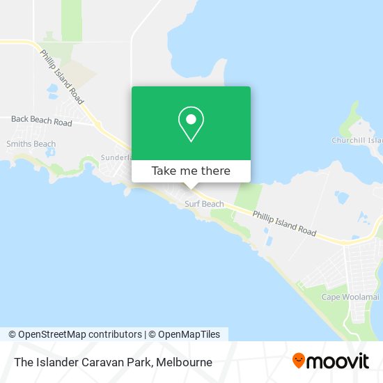 The Islander Caravan Park map