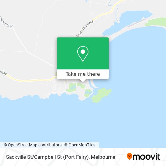 Sackville St / Campbell St (Port Fairy) map