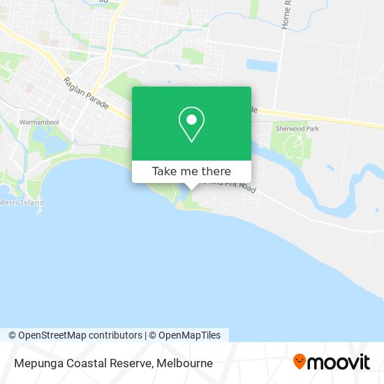 Mepunga Coastal Reserve map