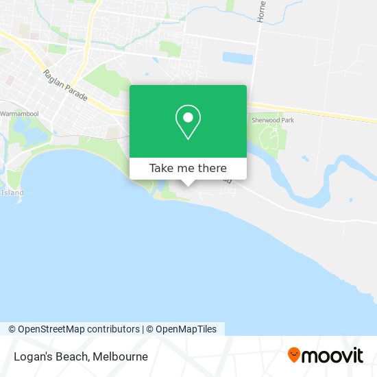 Logan's Beach map
