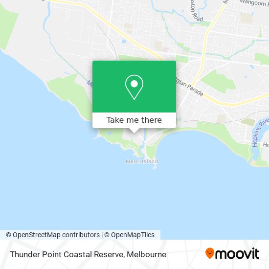 Mapa Thunder Point Coastal Reserve