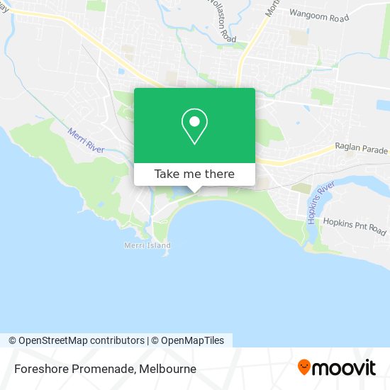 Foreshore Promenade map