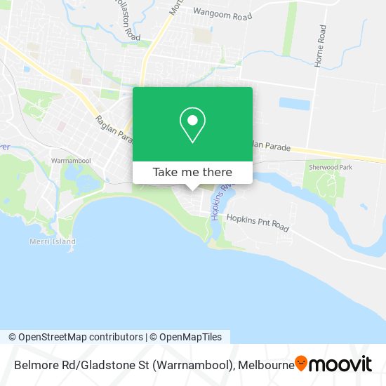 Belmore Rd / Gladstone St (Warrnambool) map
