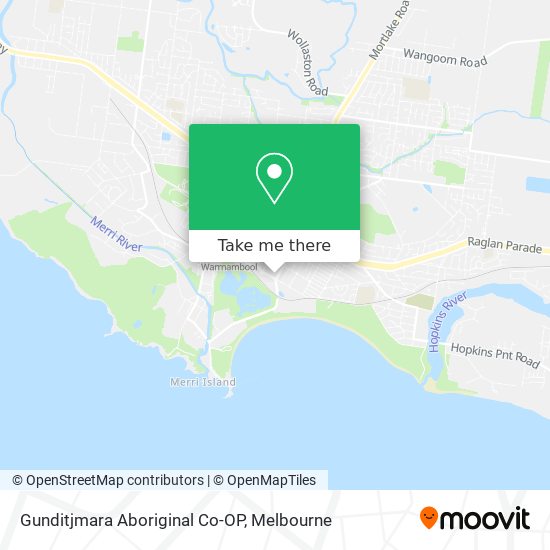 Gunditjmara Aboriginal Co-OP map