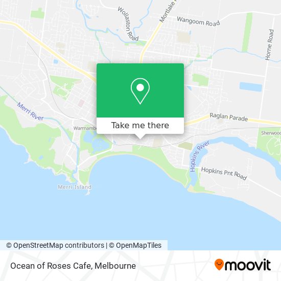 Ocean of Roses Cafe map
