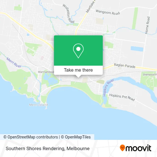 Mapa Southern Shores Rendering