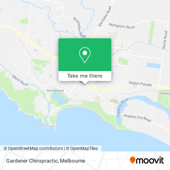 Gardener Chiropractic map