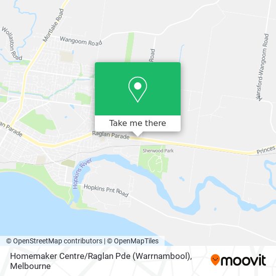 Homemaker Centre / Raglan Pde (Warrnambool) map