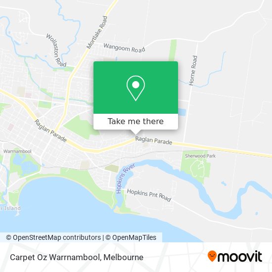 Carpet Oz Warrnambool map