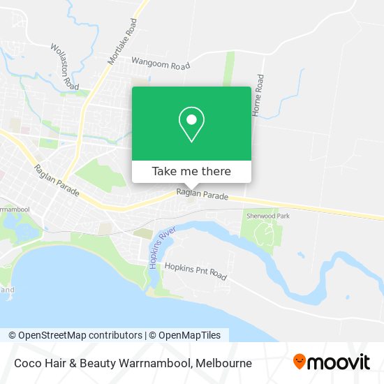 Coco Hair & Beauty Warrnambool map