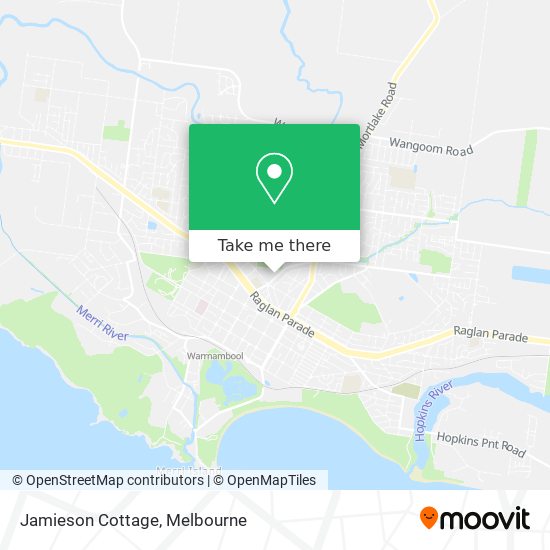 Jamieson Cottage map