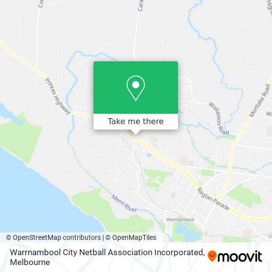 Warrnambool City Netball Association Incorporated map