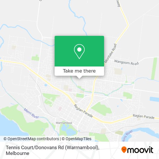 Tennis Court / Donovans Rd (Warrnambool) map