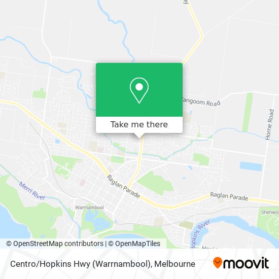 Centro / Hopkins Hwy (Warrnambool) map