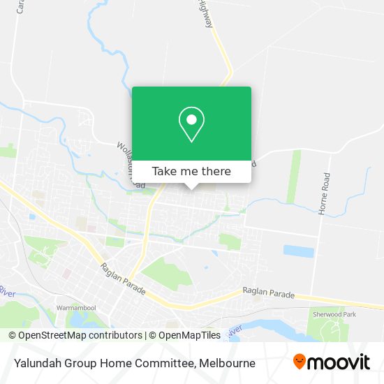 Yalundah Group Home Committee map