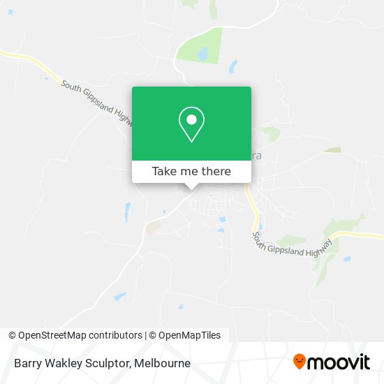 Barry Wakley Sculptor map