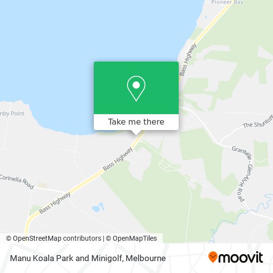 Manu Koala Park and Minigolf map