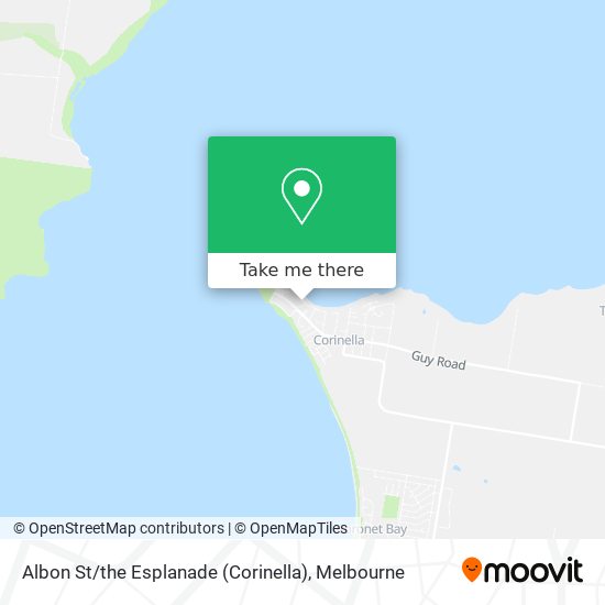 Albon St / the Esplanade (Corinella) map