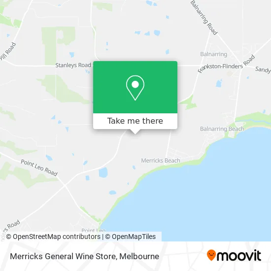 Merricks General Wine Store map