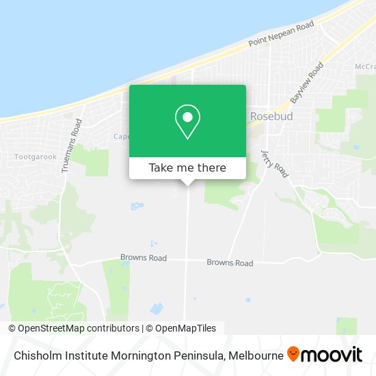 Chisholm Institute Mornington Peninsula map