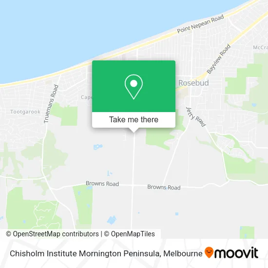 Chisholm Institute Mornington Peninsula map
