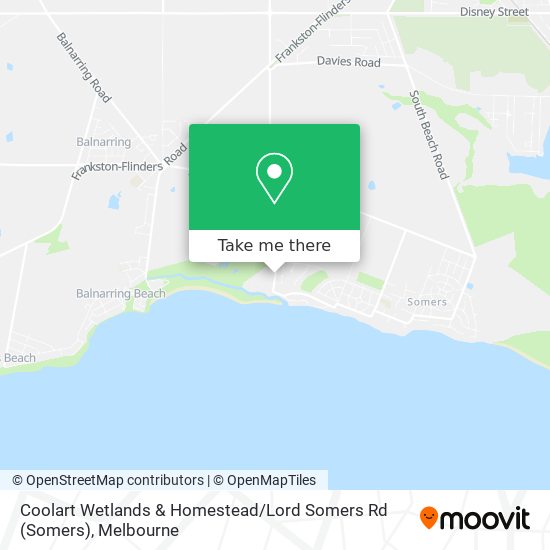 Coolart Wetlands & Homestead / Lord Somers Rd map