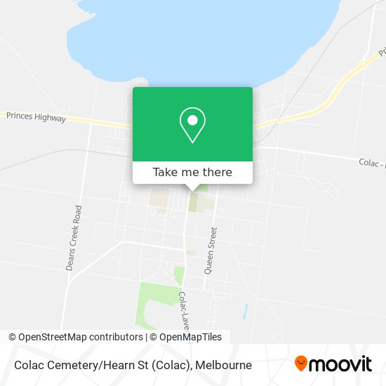 Colac Cemetery / Hearn St map