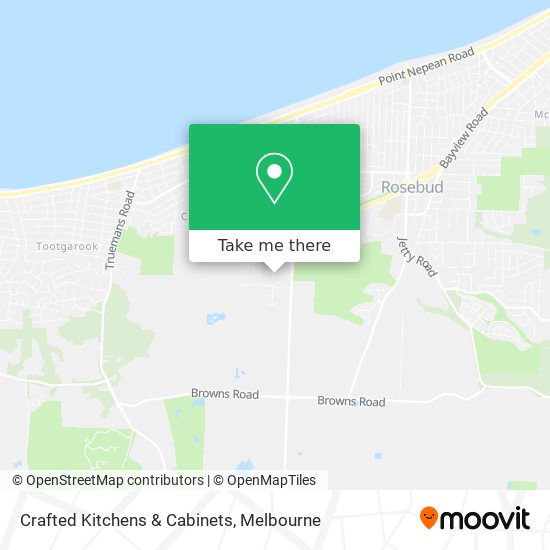 Crafted Kitchens & Cabinets map
