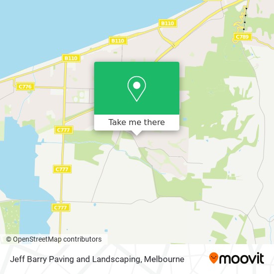 Jeff Barry Paving and Landscaping map