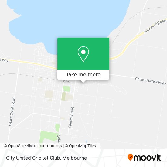 City United Cricket Club map
