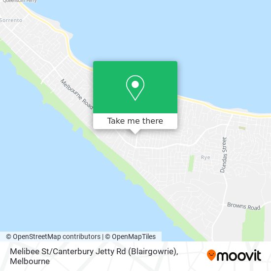 Melibee St / Canterbury Jetty Rd (Blairgowrie) map