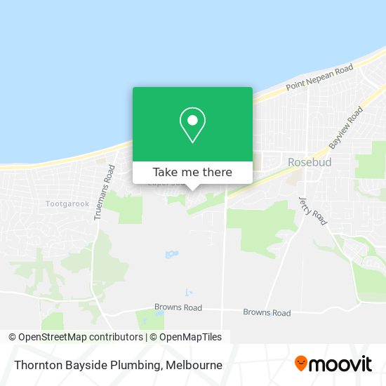 Thornton Bayside Plumbing map