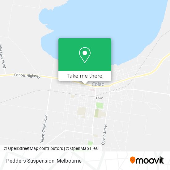 Pedders Suspension map