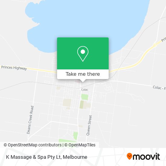 K Massage & Spa Pty Lt map