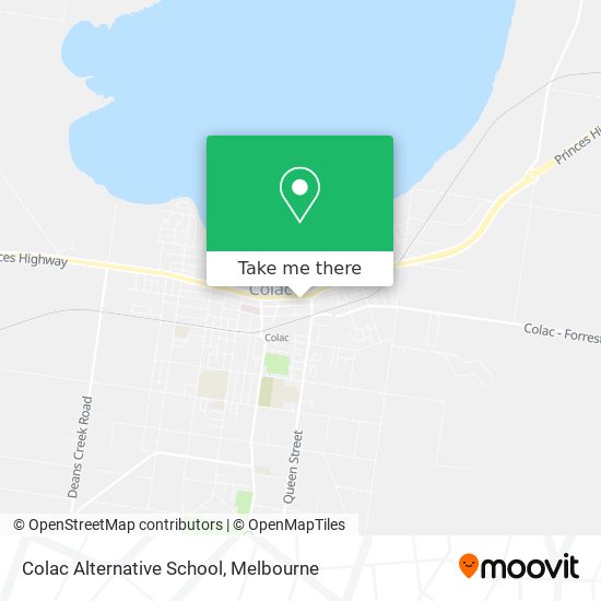 Colac Alternative School map