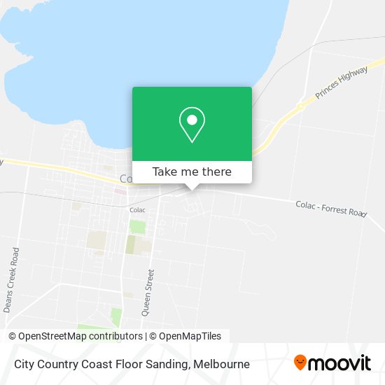 City Country Coast Floor Sanding map