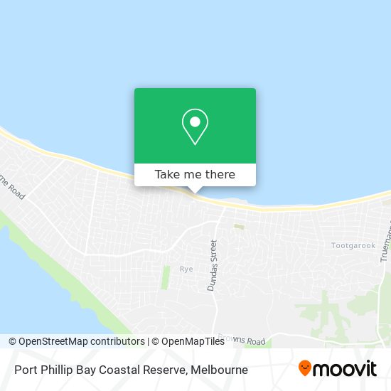 Port Phillip Bay Coastal Reserve map